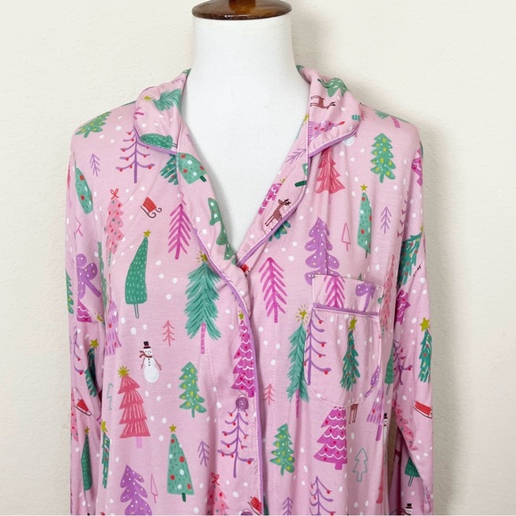 Little Sleepies Merry & Bright Women's Pink Sleep Shirt - Picture 6 of 14